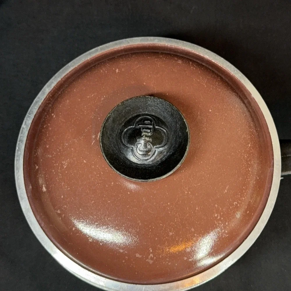 Vintage Club 2 Qt Saucepan With‎ Lid Brown Aluminum Gas Electric Cookware 7in